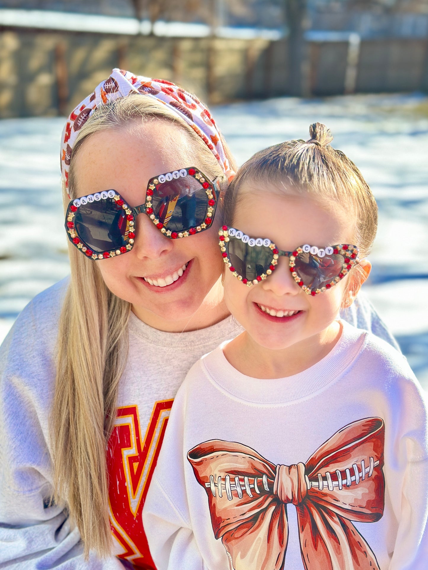 Kansas City Star Sparkle Heart Sunnies