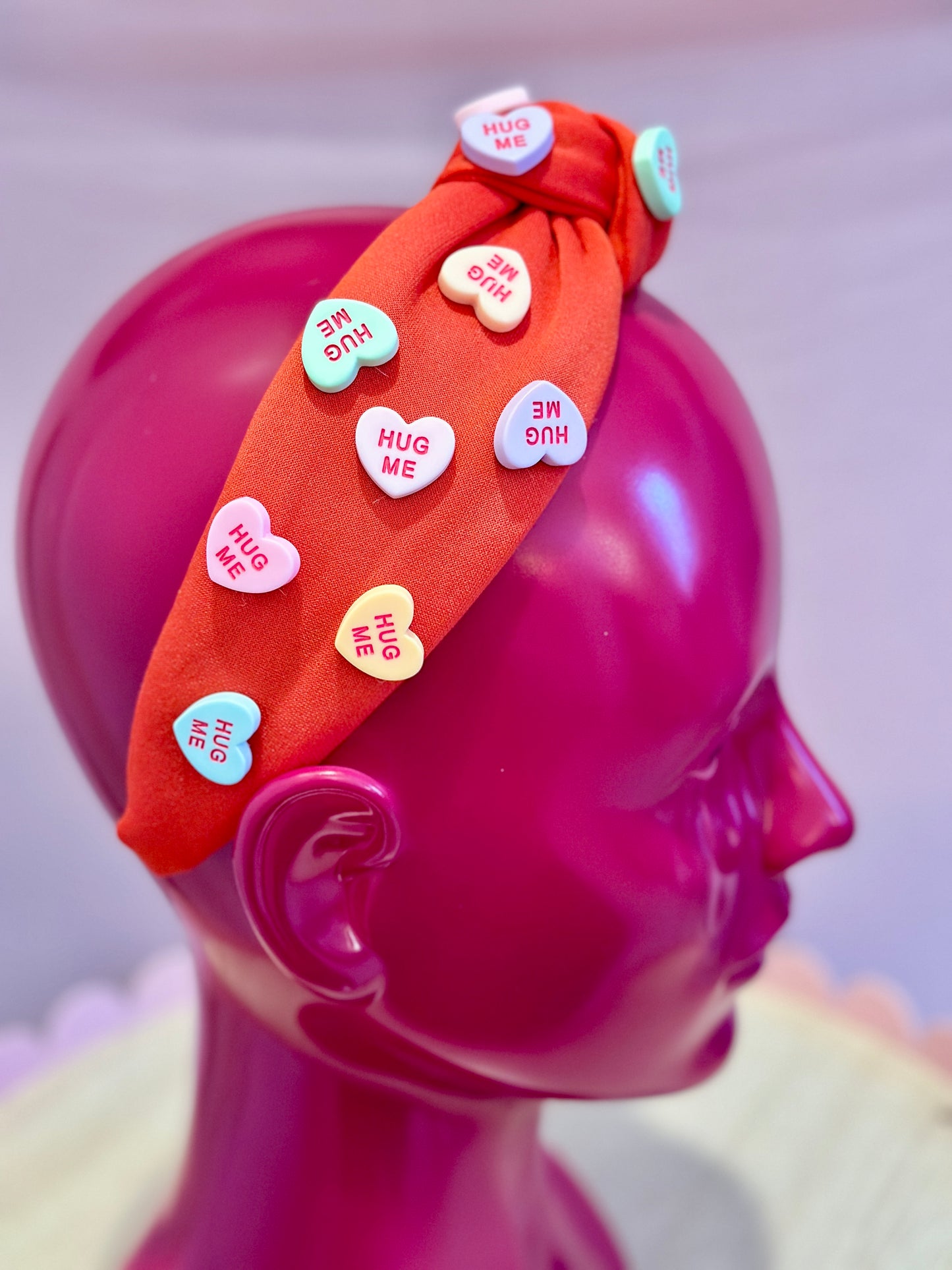 Red Conversation Heart Headband