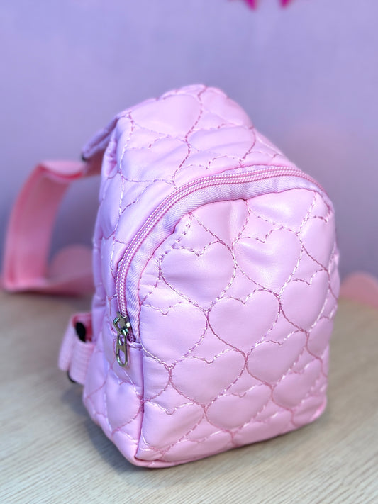 Pink Quilted Chest Bag