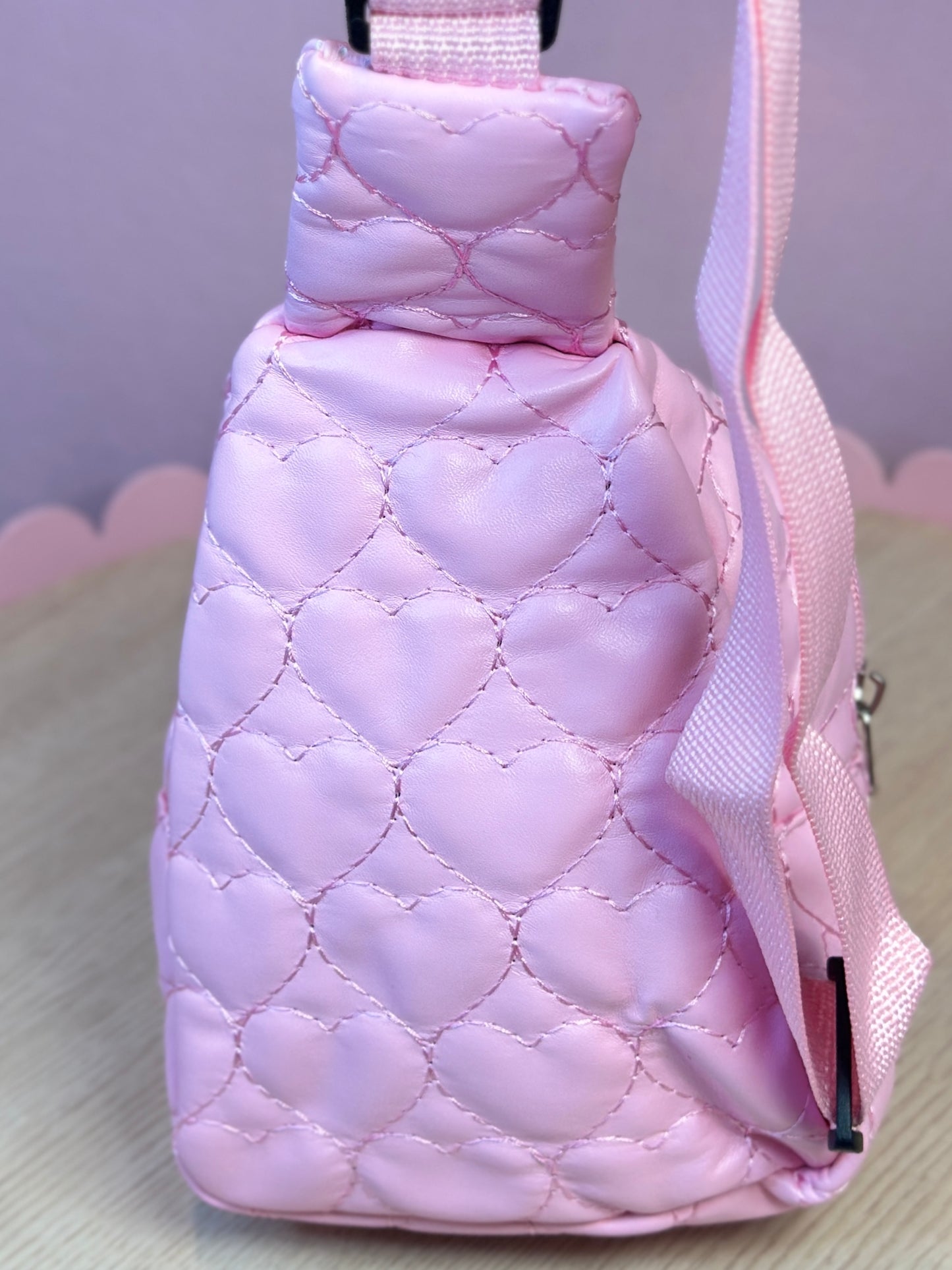 Pink Quilted Chest Bag