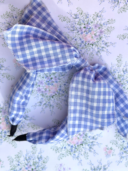 Blue Picnic Headband